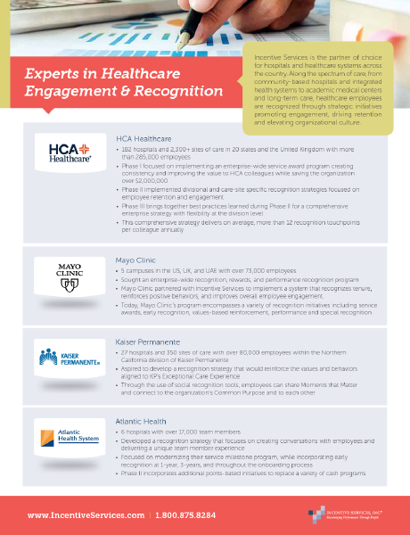 Experts In Healthcare - Incentive Services