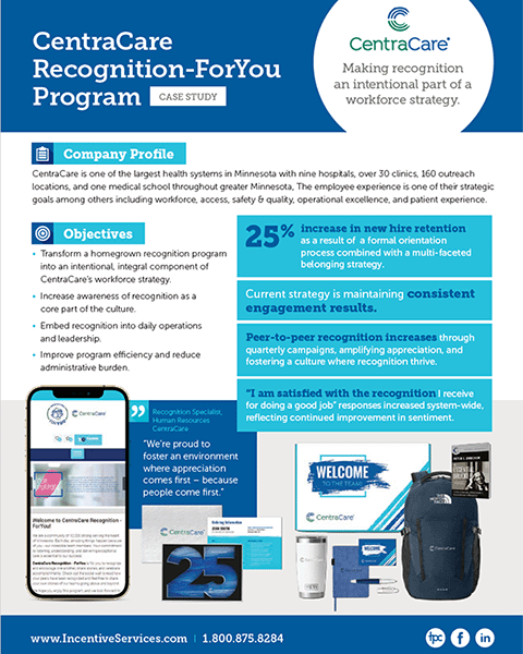 CentraCare Recognition-ForYou Program - Case Study
